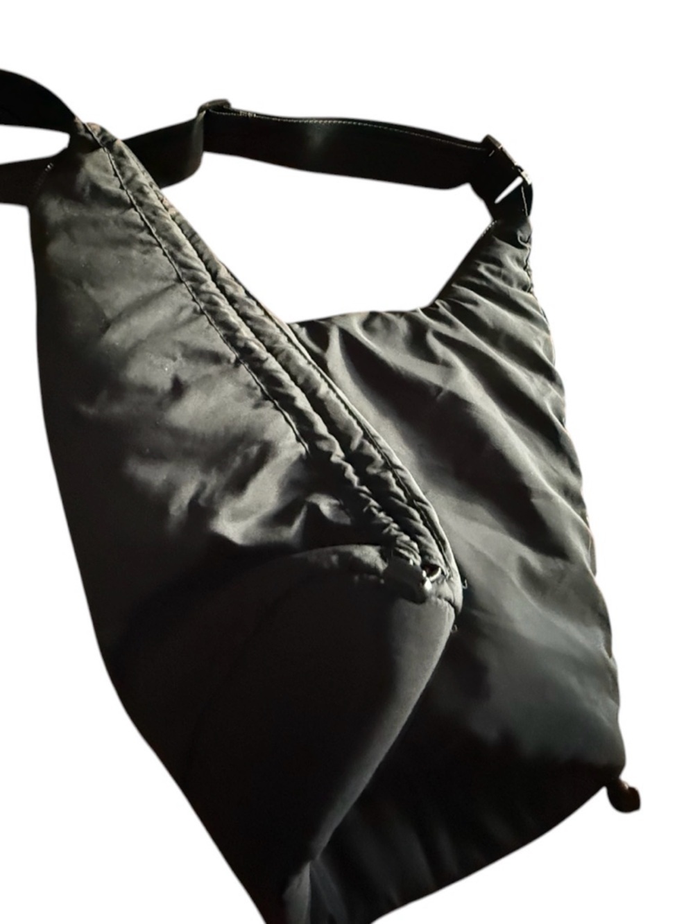 Wilo The Label Puffer Bag Shoulder Bag Black Crossbody Purse with Ruching - Picture 12 of 13